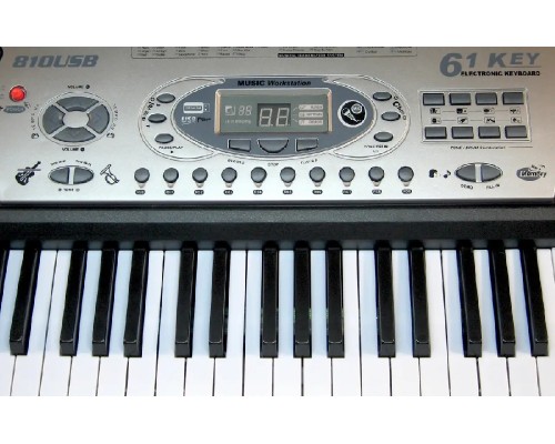 Дитяче Піаніно Синтезатор 61 клавіша MP3, Мікрофон (MQ-810 USB)