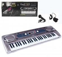 Дитяче Піаніно синтезатор Мікрофон, радіо, 54 клавіші (MQ020 FM)