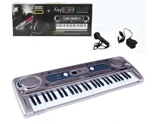 Дитяче Піаніно синтезатор Мікрофон, радіо, 54 клавіші (MQ020 FM)