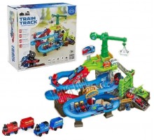 Трек Поїзд Паровозик Томас, на батарейках, Звук, електро витяг (911)