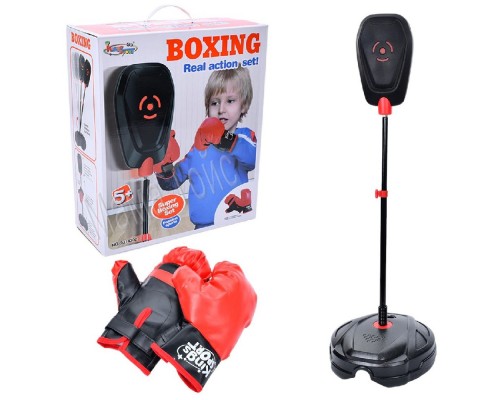 Детский Боксерский набор Подушка на стойке с перчатками, высота 85-130 см (1246)