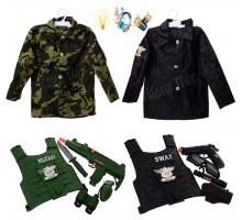 Дитячий ігровий набір Костюм Рятувальника Військового - Поліцейського, 2 види (012)