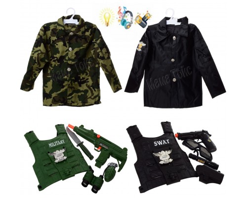 Детский игровой набор Костюм Спасателя Военного - Полицейского, 2 вида (012)