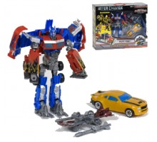Робот Трансформер с машинкой и оружием Оптимус Прайм (4083)