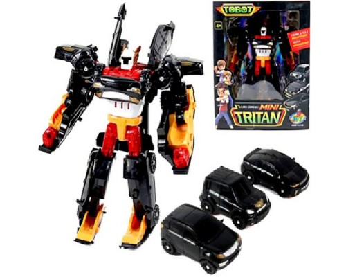 Робот-трансформер Тобот Тритан 3 машинки (516)