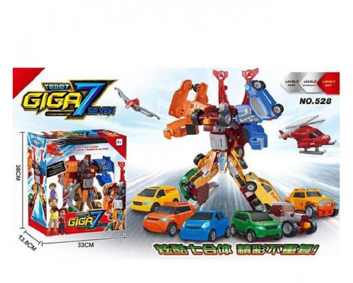 Робот-трансформер Тобот Гига 7 машинок (528)