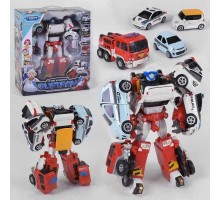 Робот-трансформер Кватран 509 в наборе 4 машинки