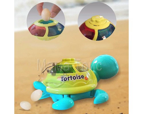 Музыкальная игрушка для малышей Черепаха, несет яйца (0622)