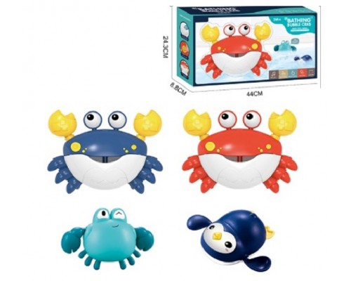 Іграшка для ванної Пінний Краб із заводними іграшками 2 шт (Q13Y)