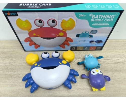 Іграшка для ванної Пінний Краб із заводними іграшками 2 шт (Q13Y)