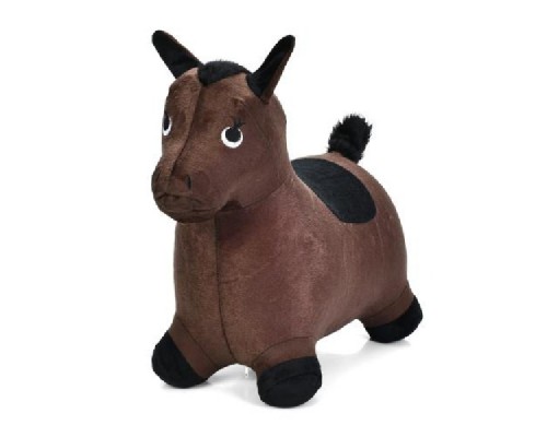 Надувной Прыгунок в текстильном чехле, Ослик/ лошадка. 3 вида (4688)