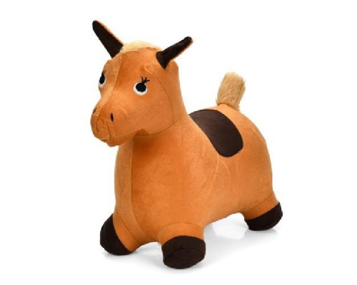 Надувной Прыгунок в текстильном чехле, Ослик/ лошадка. 3 вида (4688)