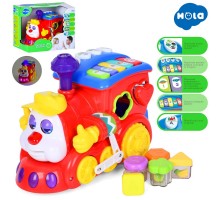 Музичний Паровозик Ту-ту Сортер, піаніно для малюків (556)