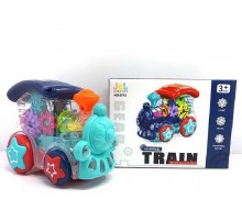 Музичний Паровозик з шестернями та світлом Train 0715