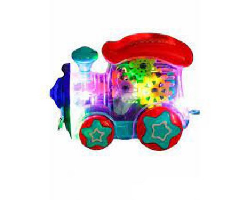 Музыкальный Паровозик с шестеренками и светом Train 0715