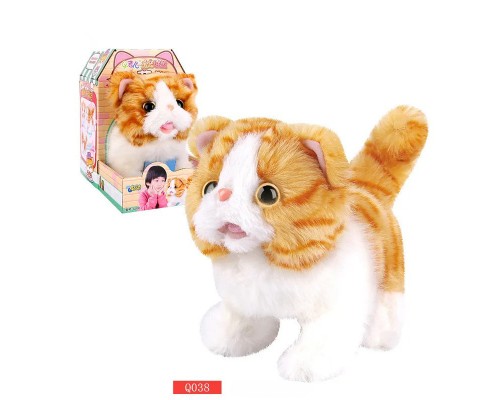 Інтерактивна м'яка іграшка Котик. Звук, Ходить (036-038)
