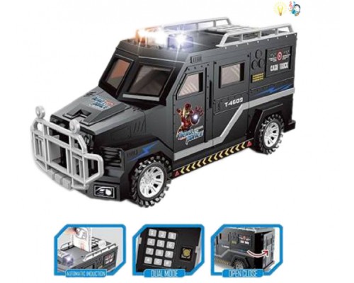 Скарбничка Сейф Поліція машина з кодовим замком. Звук, світло (3010)