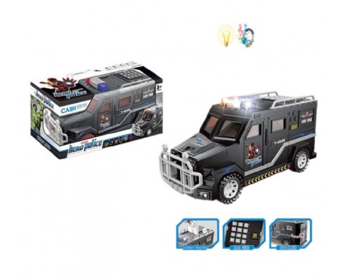 Скарбничка Сейф Поліція машина з кодовим замком. Звук, світло (3010)