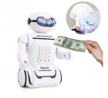 Іграшковий Сейф скарбничка, Світильник Робот з кодовим замком, музикою та світлом