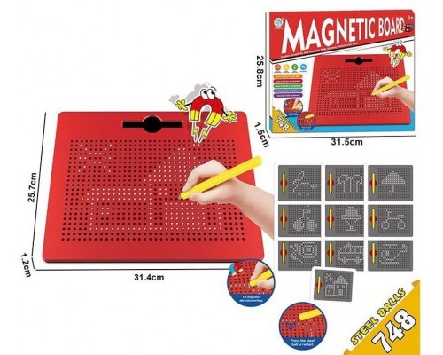 Магнитная мозаика со стилусом досточка для рисования (2204)