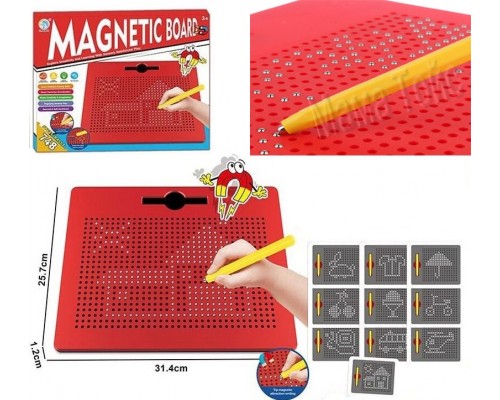Магнитная мозаика со стилусом досточка для рисования (2204)