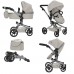 Коляска для кукол 2 в 1 Трансформер с сумкой 9695 Carrello Fortuna LIGHTG GREY Светло Серая