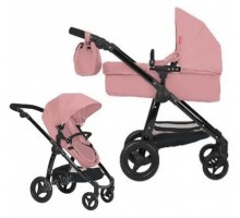 Коляска для кукол Трансформер 2 в 1 с сумкой Carrello Ultra POWDER PINK 9696 Розовая пудра