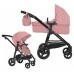 Коляска для кукол Трансформер 2 в 1 с сумкой Carrello Ultra POWDER PINK 9696 Розовая пудра