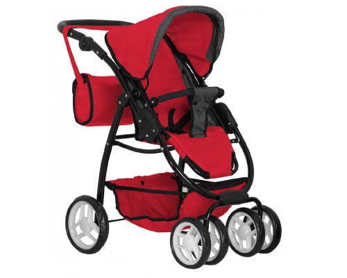 Лялькова коляска Трансформер з сумкою, 2 в 1 (9662 RED)