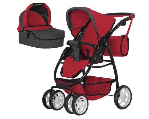 Лялькова коляска Трансформер з сумкою, 2 в 1 (9662 RED)