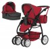 Лялькова коляска Трансформер з сумкою, 2 в 1 (9662 RED)