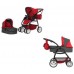 Лялькова коляска Трансформер з сумкою, 2 в 1 (9662 RED)