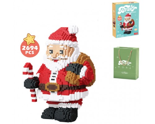 Новорічний конструктор Дід Мороз/Санта Клаус, 2694 деталей (0106)