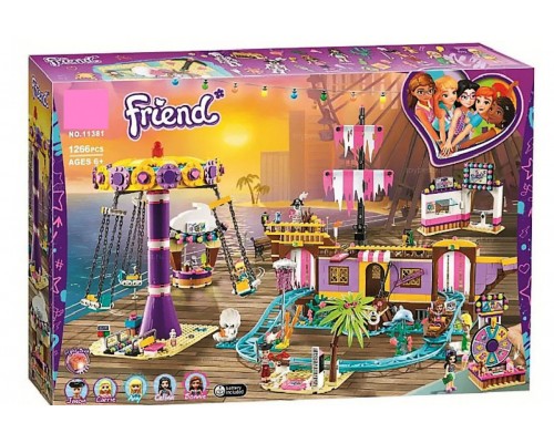 Конструктор для дівчинки "Прибережний парк розваг" Подружки, 1266 деталей (11381)