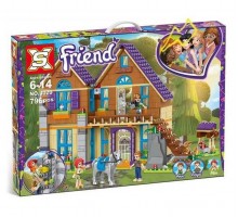 Конструктор для дівчинки Будинок з фермою 796 деталей (3020)