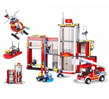 Конструктор Пожарная станция 612 деталей Sluban (0631)