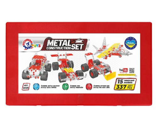 Конструктор металевий Суперуніверсал 337 деталей (0939)