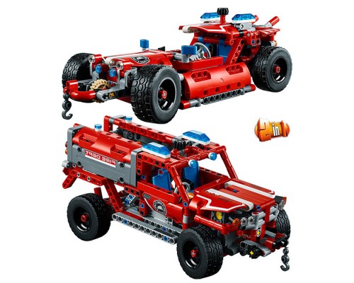 Конструктор Пожежна машина 2 види Техніки 523 деталі (3375)
