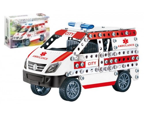 Конструктор металевий Швидка допомога/Поліція 2 види 314 деталей (8801-02)