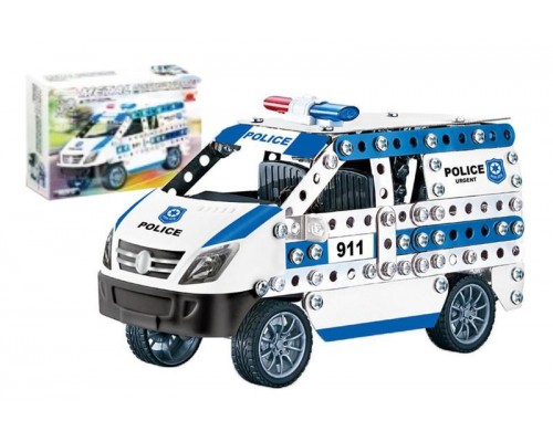 Конструктор металевий Швидка допомога/Поліція 2 види 314 деталей (8801-02)