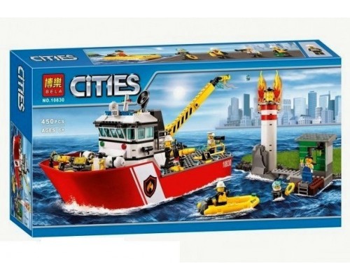 Конструктор Катер Пожежний 450 деталей (10830)