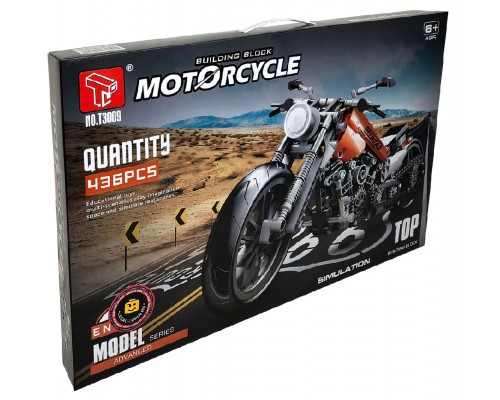 Конструктор Мотоцикл Harley-Davidson 436 деталей (3009)