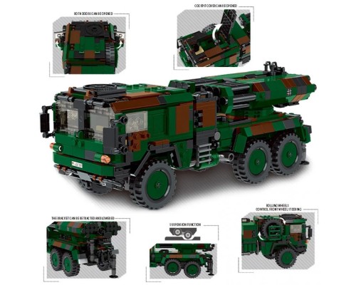 Конструктор Немецкая самоходная РСЗО 986 деталей (06048)