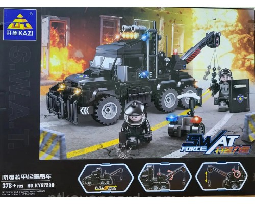 Конструктор Поліція, Вантажівка тягач 378 деталей (67290)