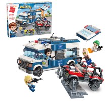 Конструктор Поліцейська машина, джип 608 деталей Qman 1935
