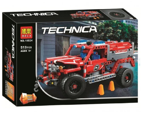 Конструктор Пожарная машина 2 вида Техники 513 деталей (10824)