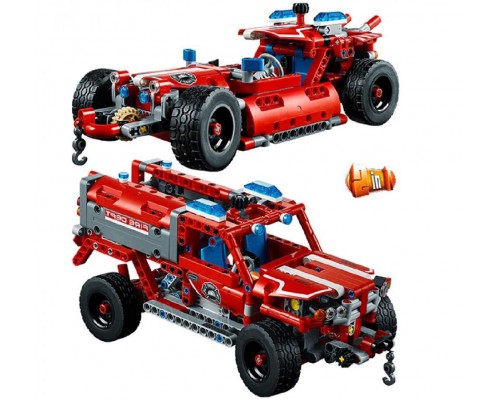 Конструктор Пожарная машина 2 вида Техники 513 деталей (10824)