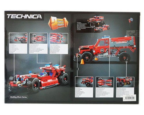 Конструктор Пожарная машина 2 вида Техники 513 деталей (10824)