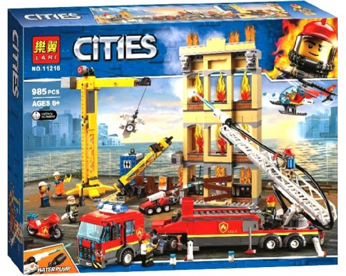Конструктор Пожарная станция 985 деталей (11216)