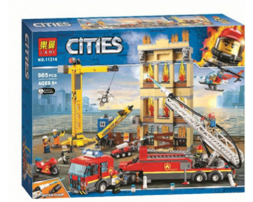 Конструктор Пожарная станция 985 деталей (11216)